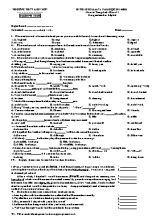 Đề thi khảo sát chất lượng lần 5 môn Tiếng Anh Lớp 11 - Năm học 2014-2015 - Trường THPT Liễn Sơn (Có đáp án)